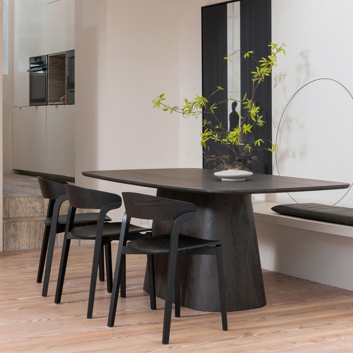 Esstisch Leah Dunkelbraun - Dunkelbraun, Design, Holzwerkstoff (200/105/76cm) - Livetastic