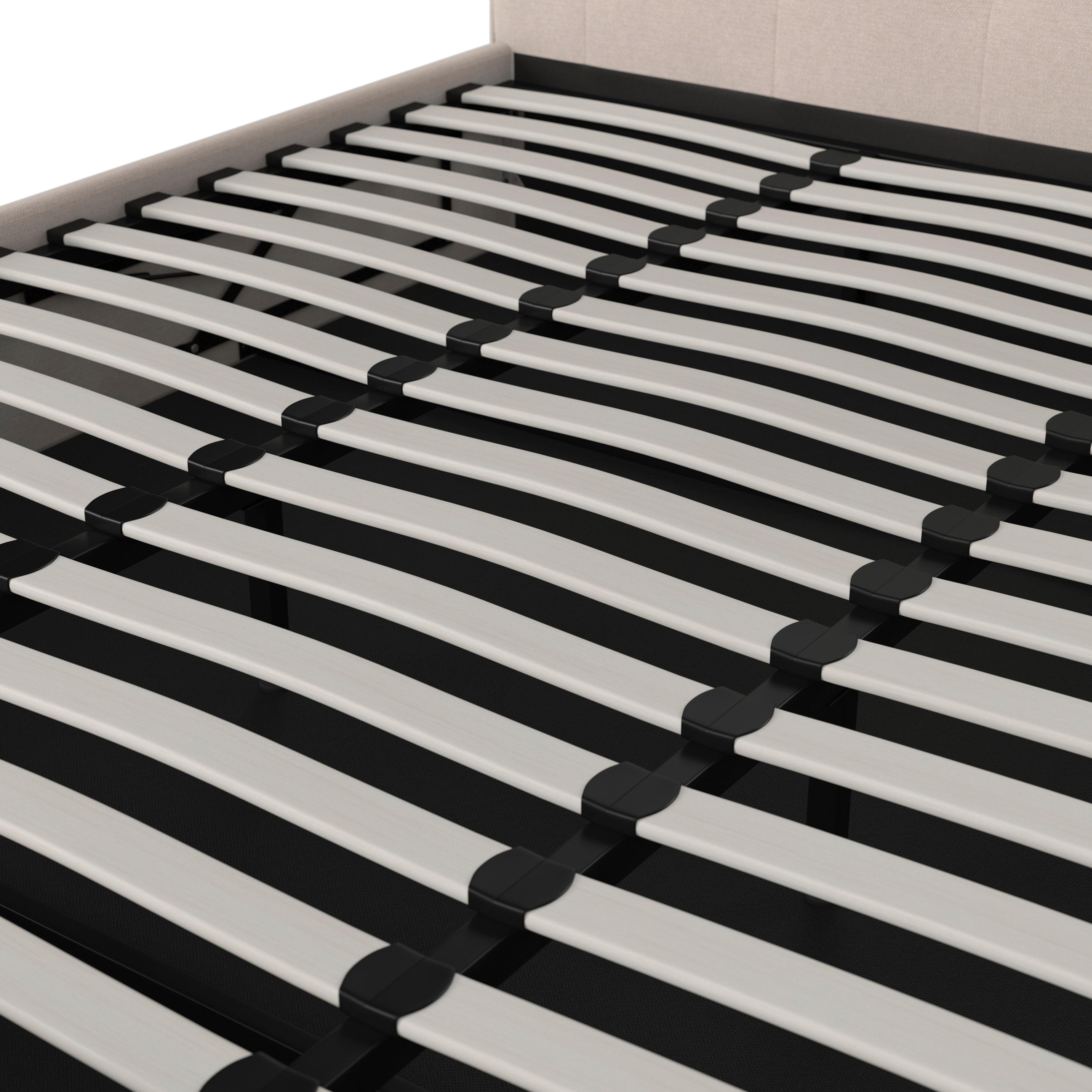 STOPPAD SÄNG JULIE - svart/naturfärgad, Modern, metall/trämaterial (180/200cm) - Bessagi Home
