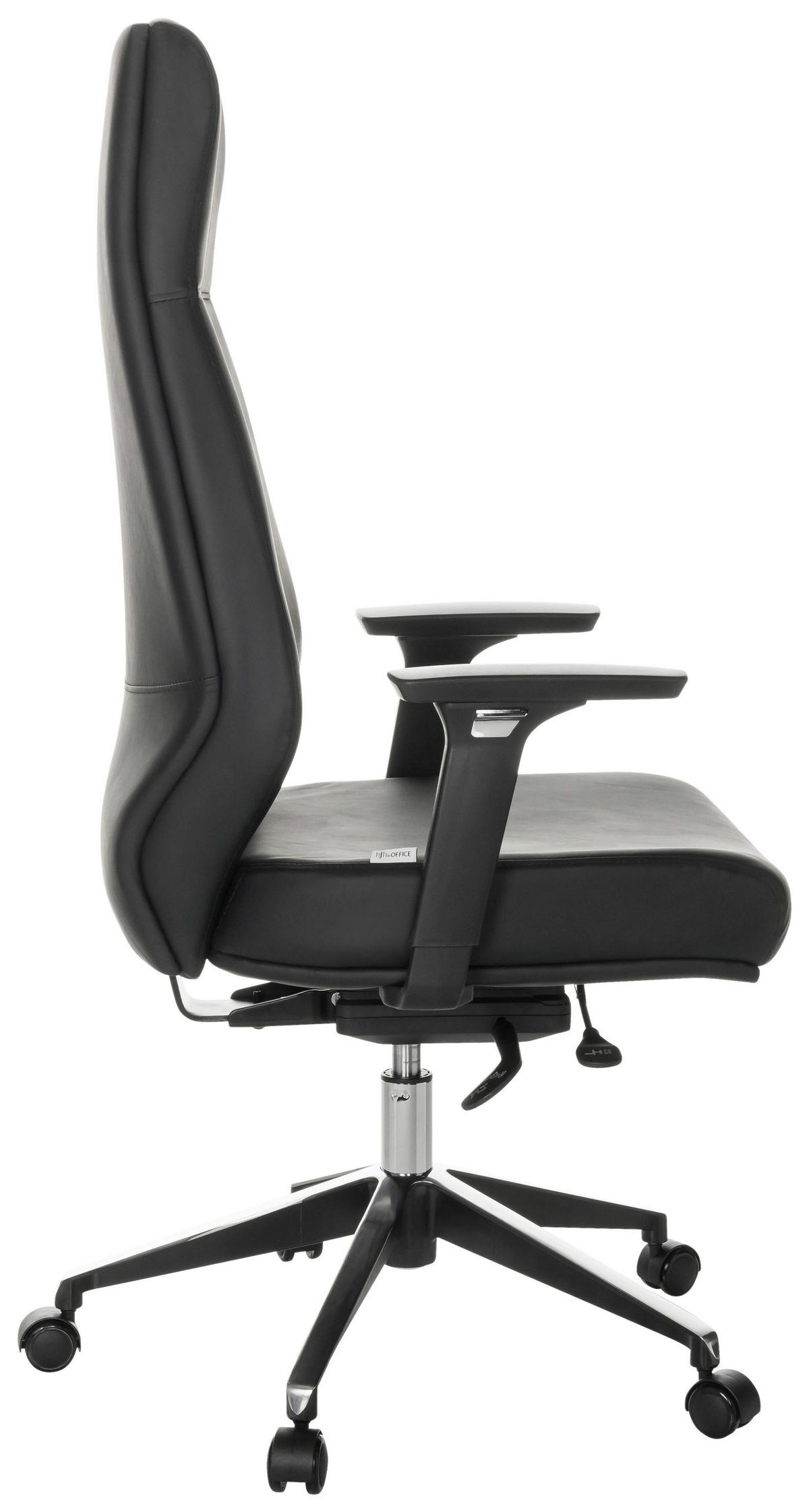 Chefsessel Vitoro ECO Schwarz - Schwarz, Basics, Leder/Kunststoff (68/123-130/68cm) - MID.YOU