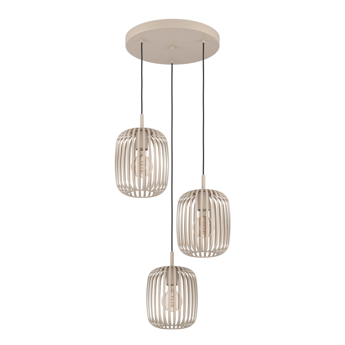 LAMPA WISZĄCA 900687 ROMAZZINA - kolor piaskowy, Design, metal (46/110cm) - Eglo