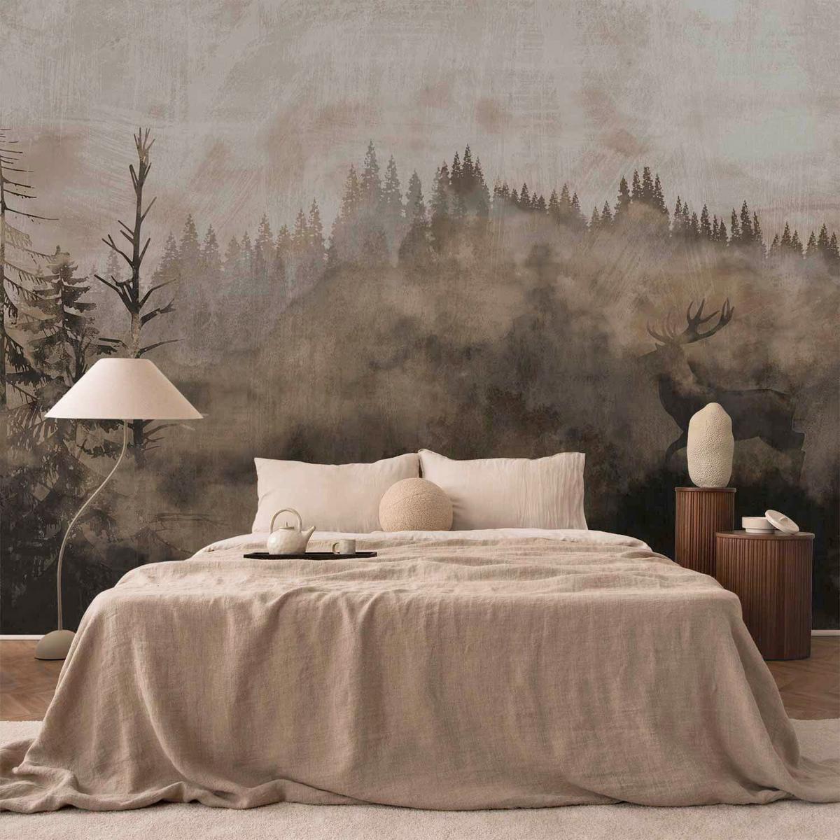 Fototapete Braun/Grau ca. 300x210cm - Braun/Grau, LIFESTYLE, Textil (300/210cm) - Artanova
