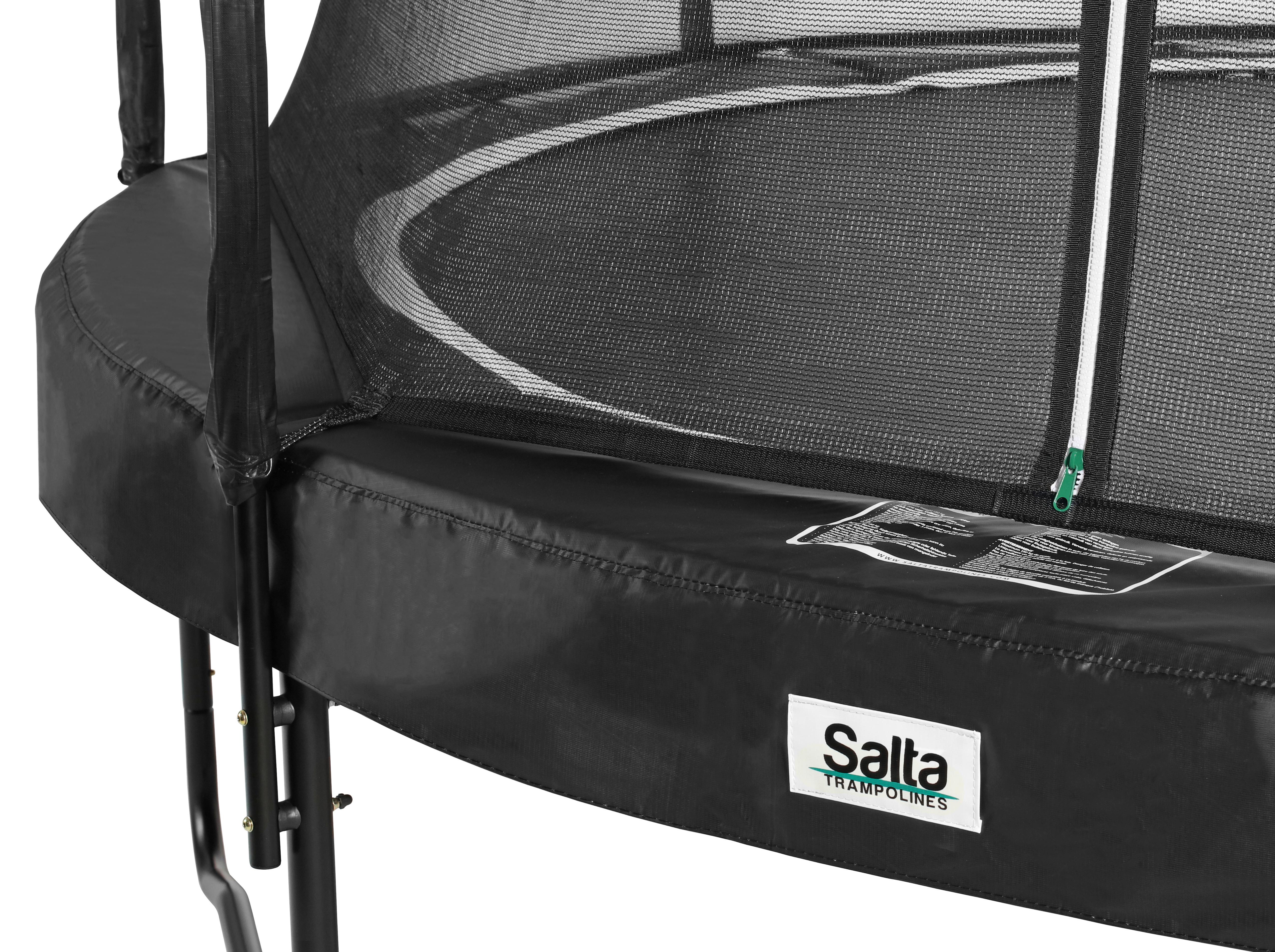 Trampolin Salta Premium Black Editon Ø ca. 366cm - KONVENTIONELL, Kunststoff/Metall (366cm) - Salta