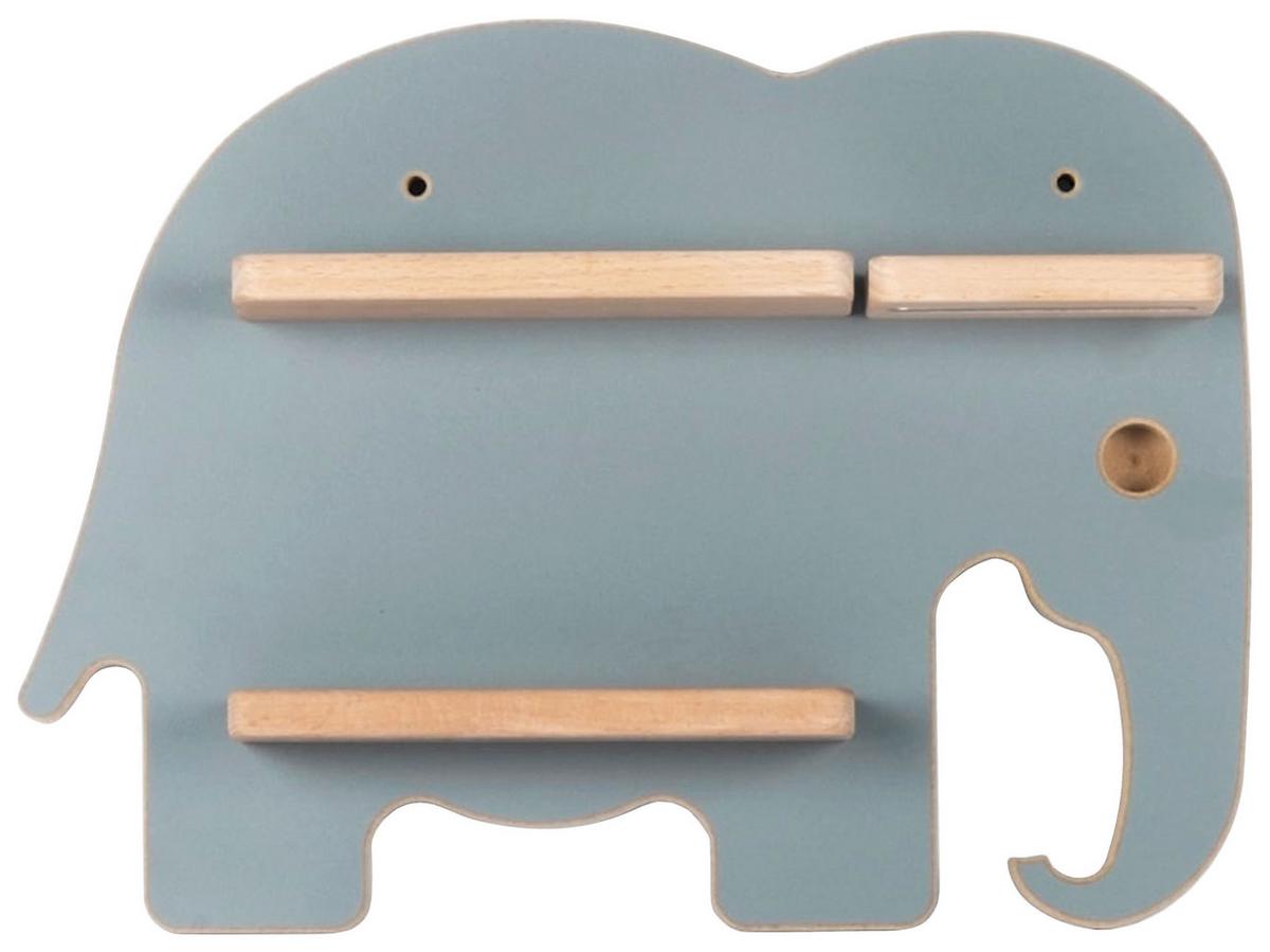 Otroška Polica Boarti, Siva - siva, Moderno, leseni material (33/24/5cm) - MID.YOU