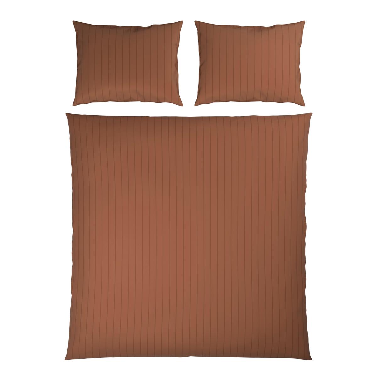 Posteljnina Dobby Streif Xxl - mocha rjava, tekstil (200/200cm) - Mömax