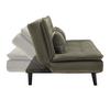 BÄDDSOFFA SUN -BASED- - grön/svart, Modern, trä/textil (190/83/93cm) - Based