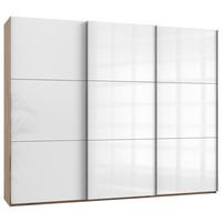 Ormar S Kliznim Vratima Level 36 D - boje hrasta/bijela visoki sjaj, Moderno, drvni materijal/metal (300/236/65cm) - Modern Living