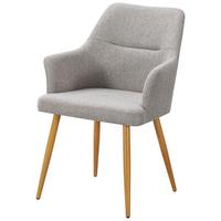 Naslanjač Inga, Videz Platna, Svetlo Rjava - svetlo rjava/barve hrasta, Trend, kovina/tekstil (57/86/63cm)