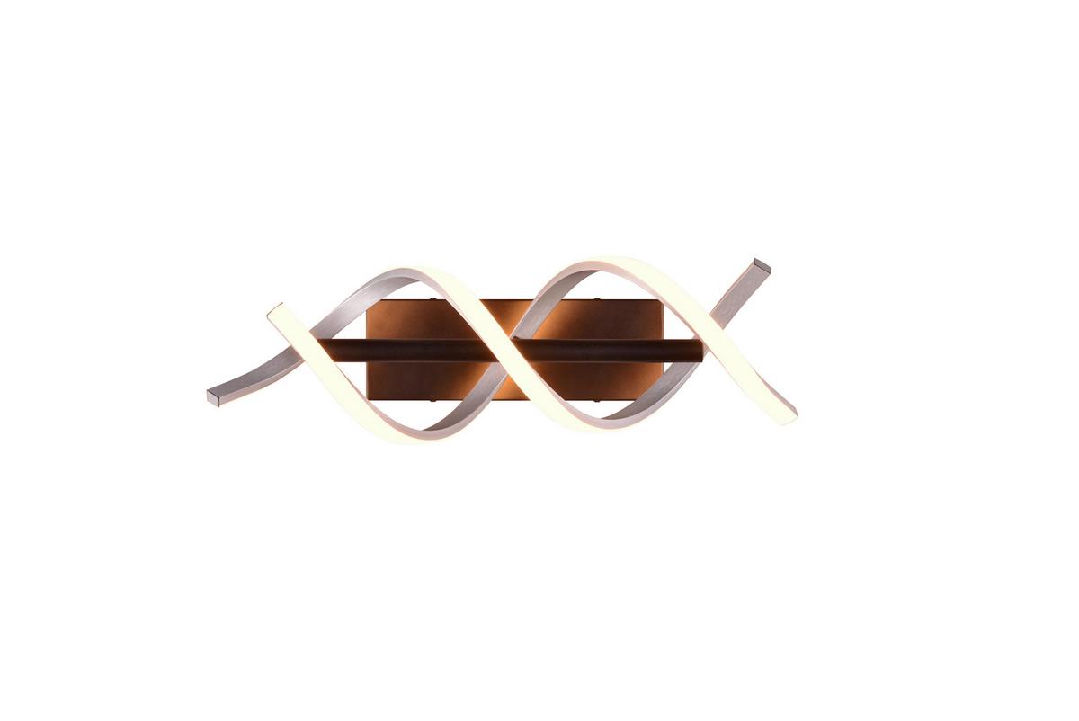 KINKIET LED 241810205 SEQUENCE - czarny/kolor aluminiowy, Design, metal (47/13,5/20,5cm) - Trio Leuchten