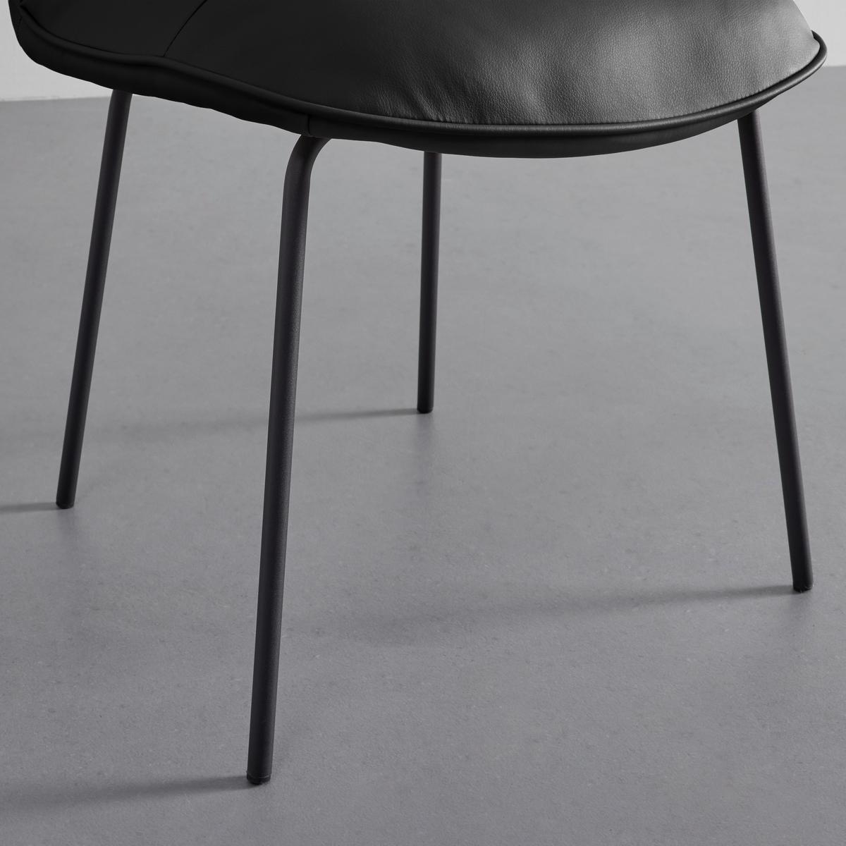 KRZESŁO ELLIS - czarny, Modern, metal/drewno (43/80/50cm) - Bessagi Home