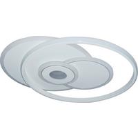 LAMPA SUFITOWA LED LUCCA - biały, Trend, tworzywo sztuczne/metal (50,3/42,5/6cm) - Novel