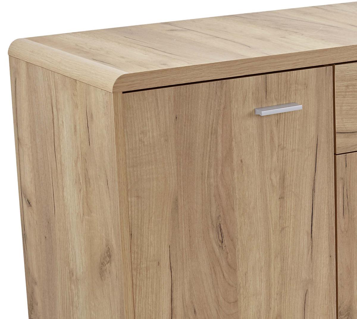 Comodă FONTANA - culoare lemn stejar, Modern, material pe bază de lemn (132/87/40cm) - Modern Living