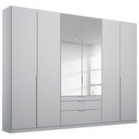 Dulap cu uși rotative ALABAMA - argintiu/gri deschis, Modern, material pe bază de lemn (271/229/54cm)