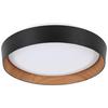 LED-TAKLAMPA LIA - vit, Klassisk, metall/trä (39/39/7cm) - Mömax