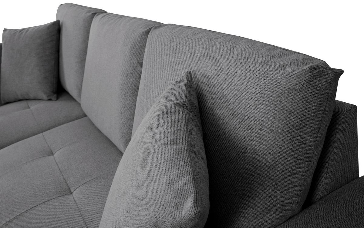 Kutna Garnitura Lukas - siva, Trend, tekstil (158/239cm) - Modern Living
