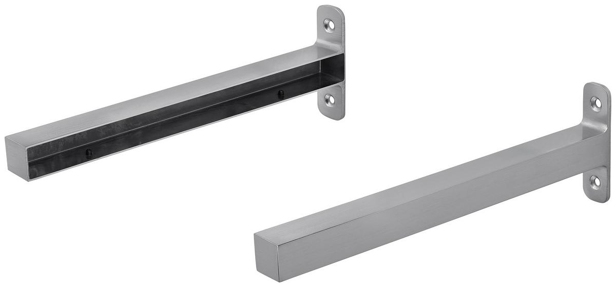 Stenski Nosilec Lentini Ii - barve aluminija, Moderno, kovina (2,2/8/25,5cm) - Mömax