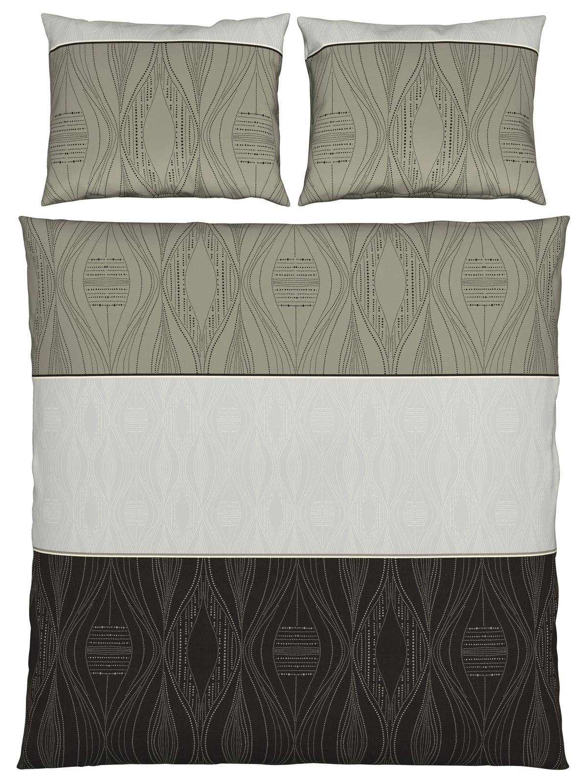 Bettwäsche Erik XXL Grau ca. 200x220cm - Grau, KONVENTIONELL, Textil (200/220cm) - Modern Living