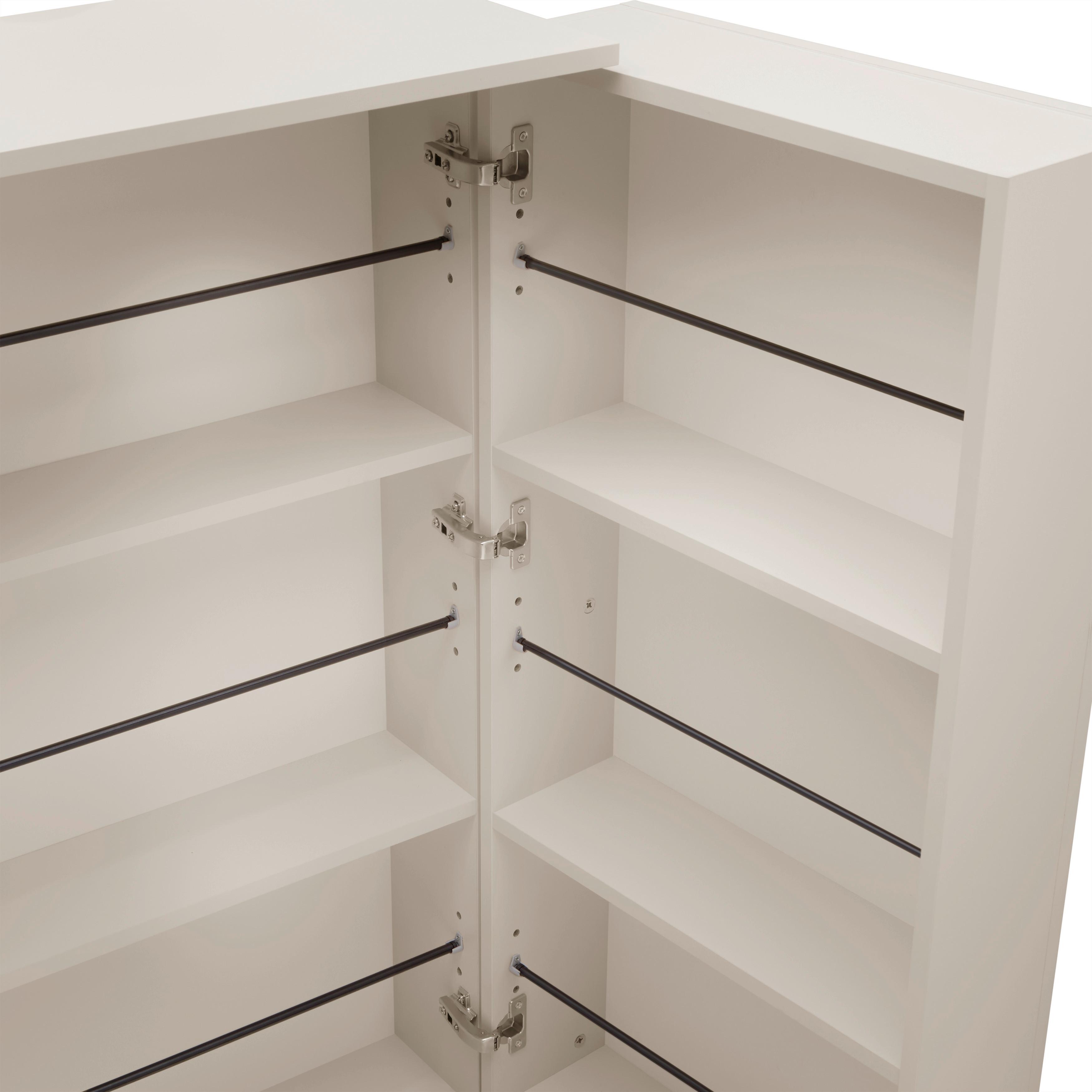 SKOSKÅP MOVE 02A - multicolor/svart, Design, trämaterial/plast (100/110/34cm) - Mömax
