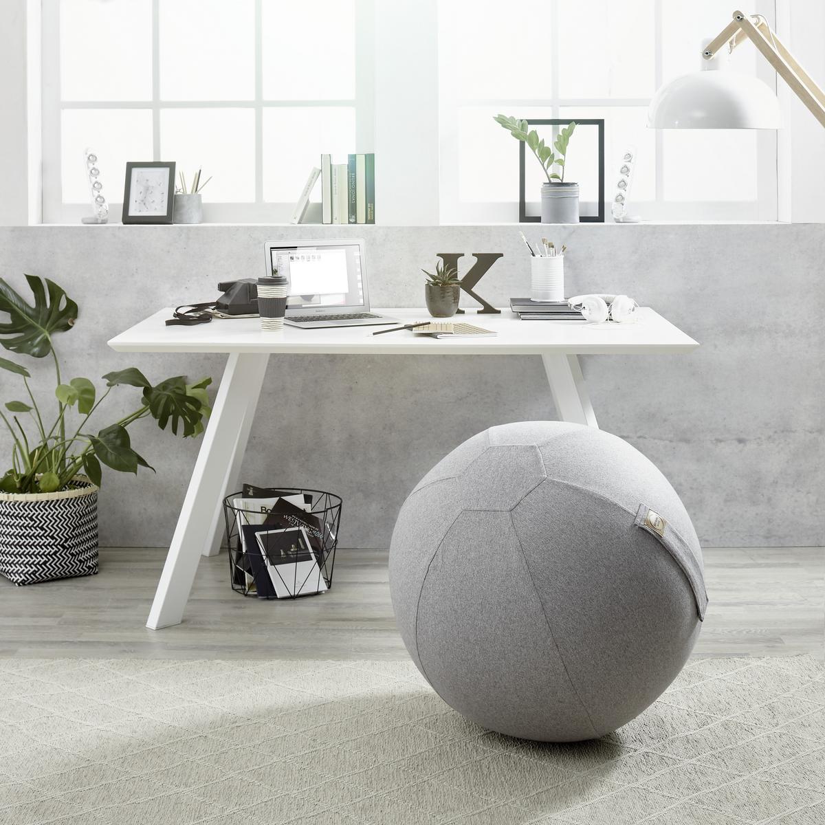 PIŁKA DO SIEDZENIA SITTING BALL FELT - szary, tkanina (65cm)