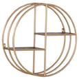 Wandregal in Goldfarben - Goldfarben, Design, Holz/Metall (70/70/24cm) - Premium Living Wandregal in Goldfarben - Goldfarben, Design, Holz/Metall (70/70/24cm) - Premium Living