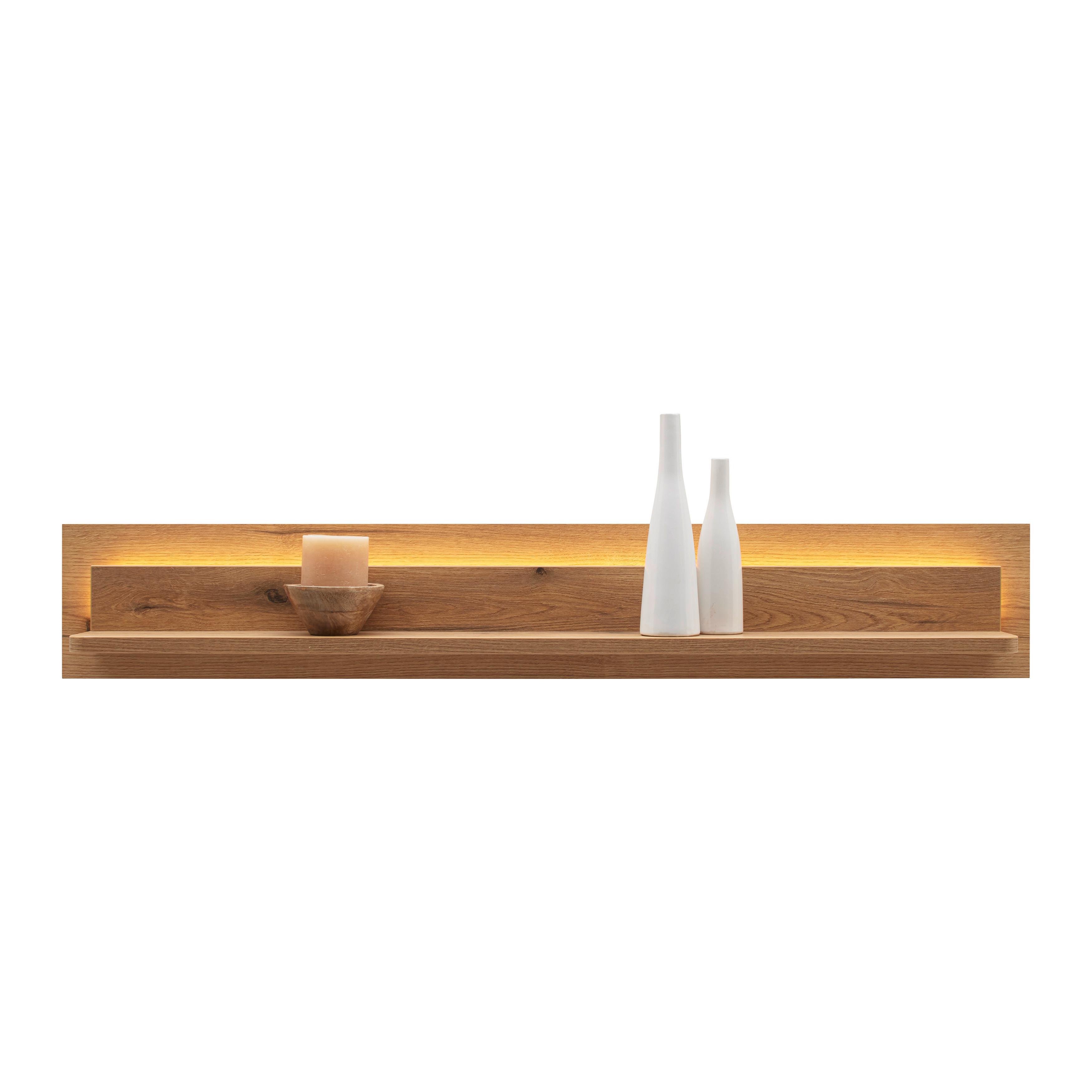 Wandboard Alameda Eichefarben - Eichefarben, MODERN, Holzwerkstoff (150/24/18cm) - Mömax