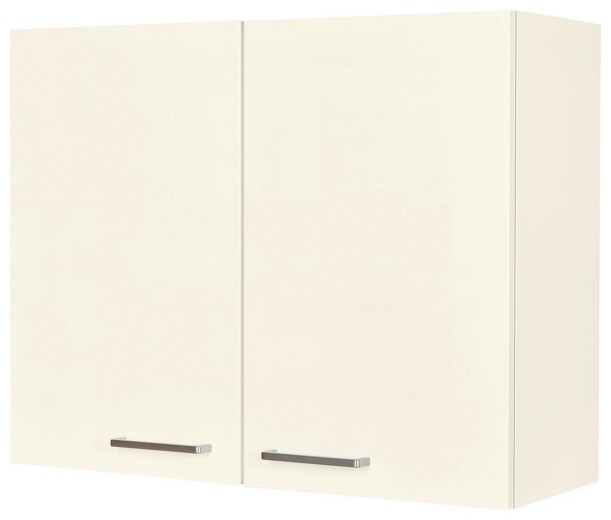 Küchenoberschrank Touch Magnolie - Edelstahlfarben/Magnolie, MODERN, Holzwerkstoff (90/72/35cm) - Nobilia