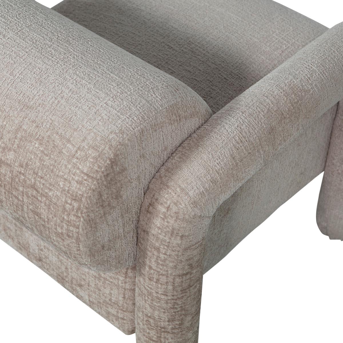 Sessel Lenny Sandfarben - Sandfarben, Design, Textil (76/65/82cm) - Livetastic