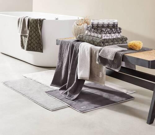 MATA ŁAZIENKOWA BASIC - jasnoszary/szary, Basics, tkanina (60/120cm) - Dieter Knoll