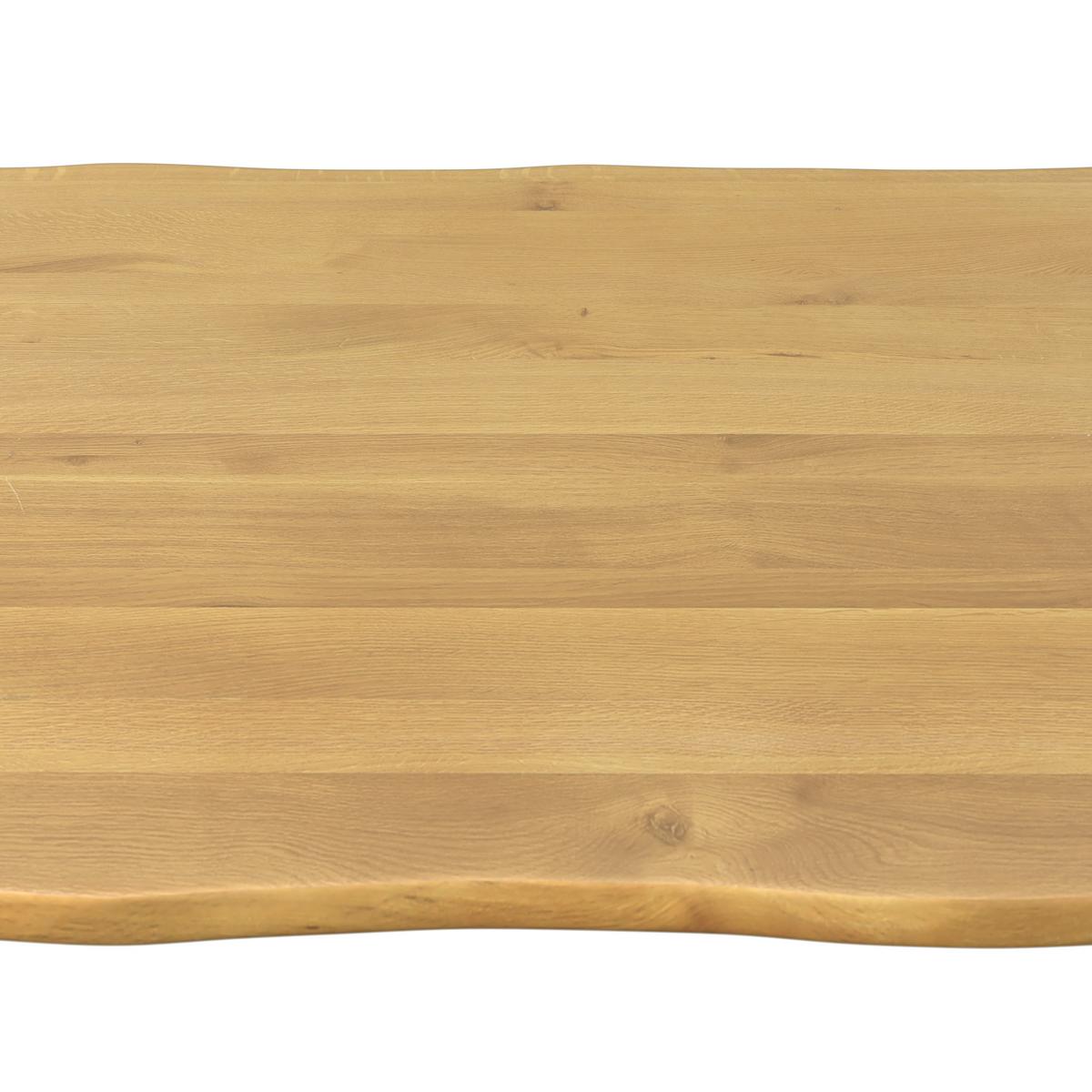 MASĂ JACKIE - culoare lemn stejar/negru, Modern, lemn/metal (180/90/76cm) - Bessagi Home