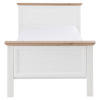 Klasični Krevet Jasmin Ii - bijela/hrast Artisan, Lifestyle, drvni materijal/plastika (100/200cm) - Modern Living