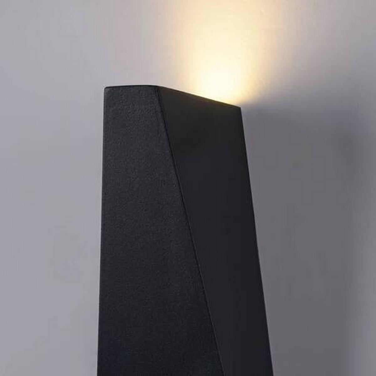 Außenwandleuchte Times Square Schwarz max. 6 Watt - Schwarz, Trend, Metall (20/9/9cm) - MAYTONI