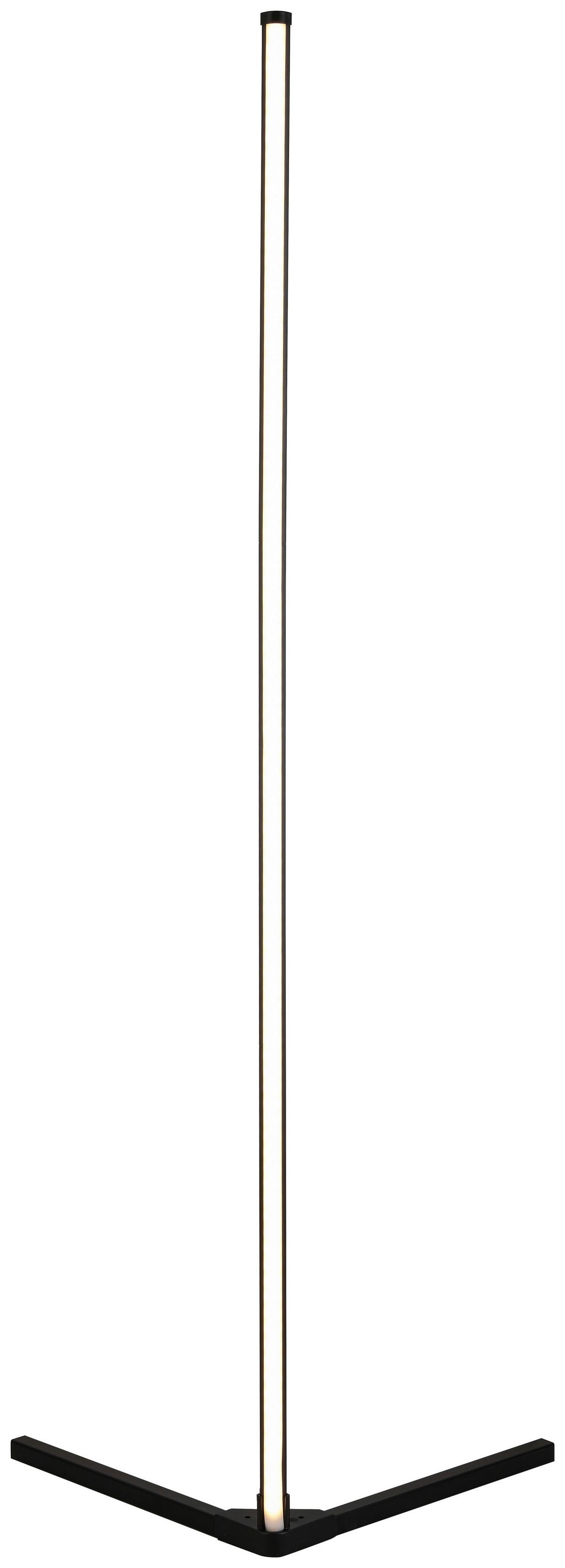 LED-Stehleuchte Julika max. 12 Watt - Schwarz, MODERN, Kunststoff/Metall (38,5/38,4/140cm) - Mömax