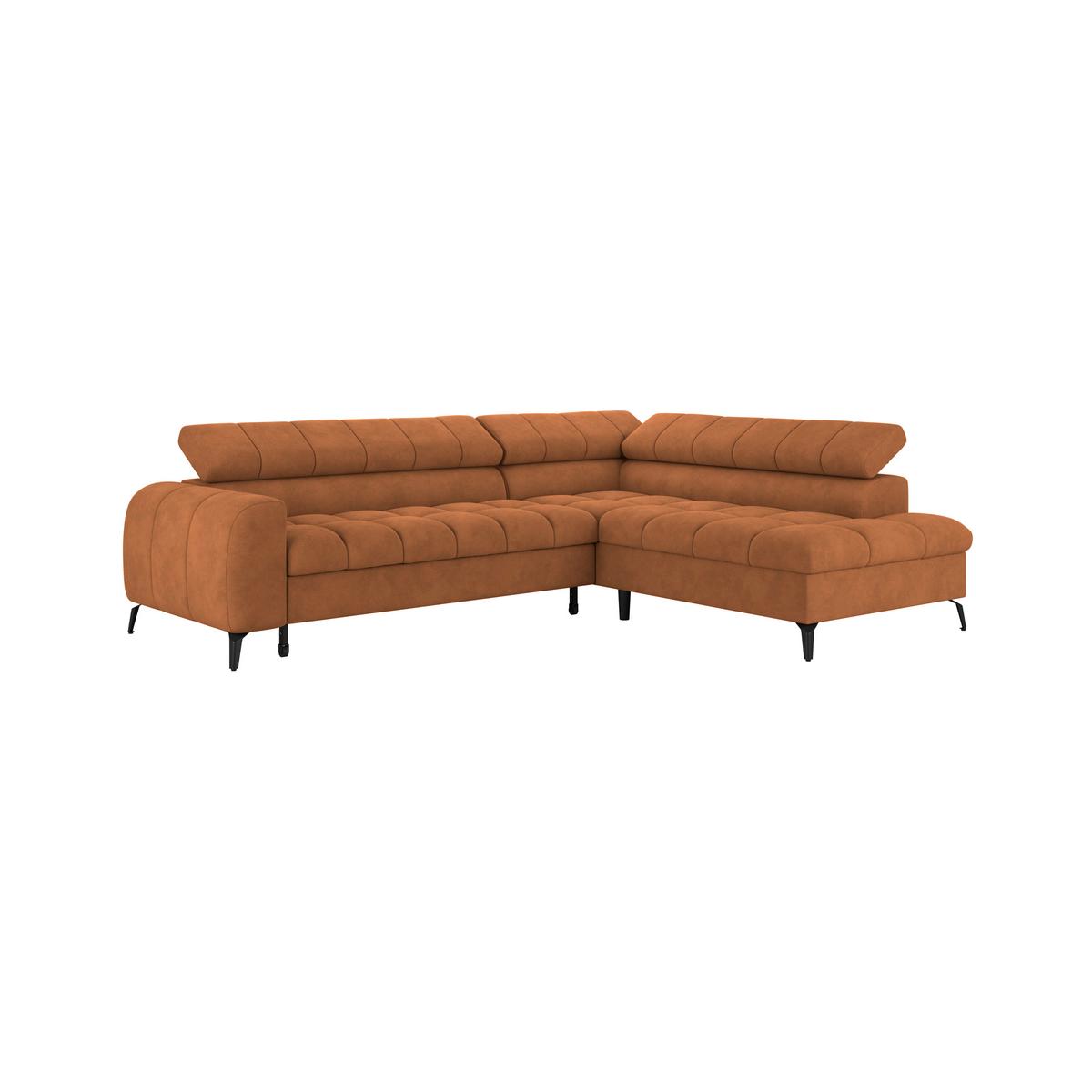 Kutna Garnitura Volf - boje hrđe/crna, Trend, tekstil/metal (261/203cm)