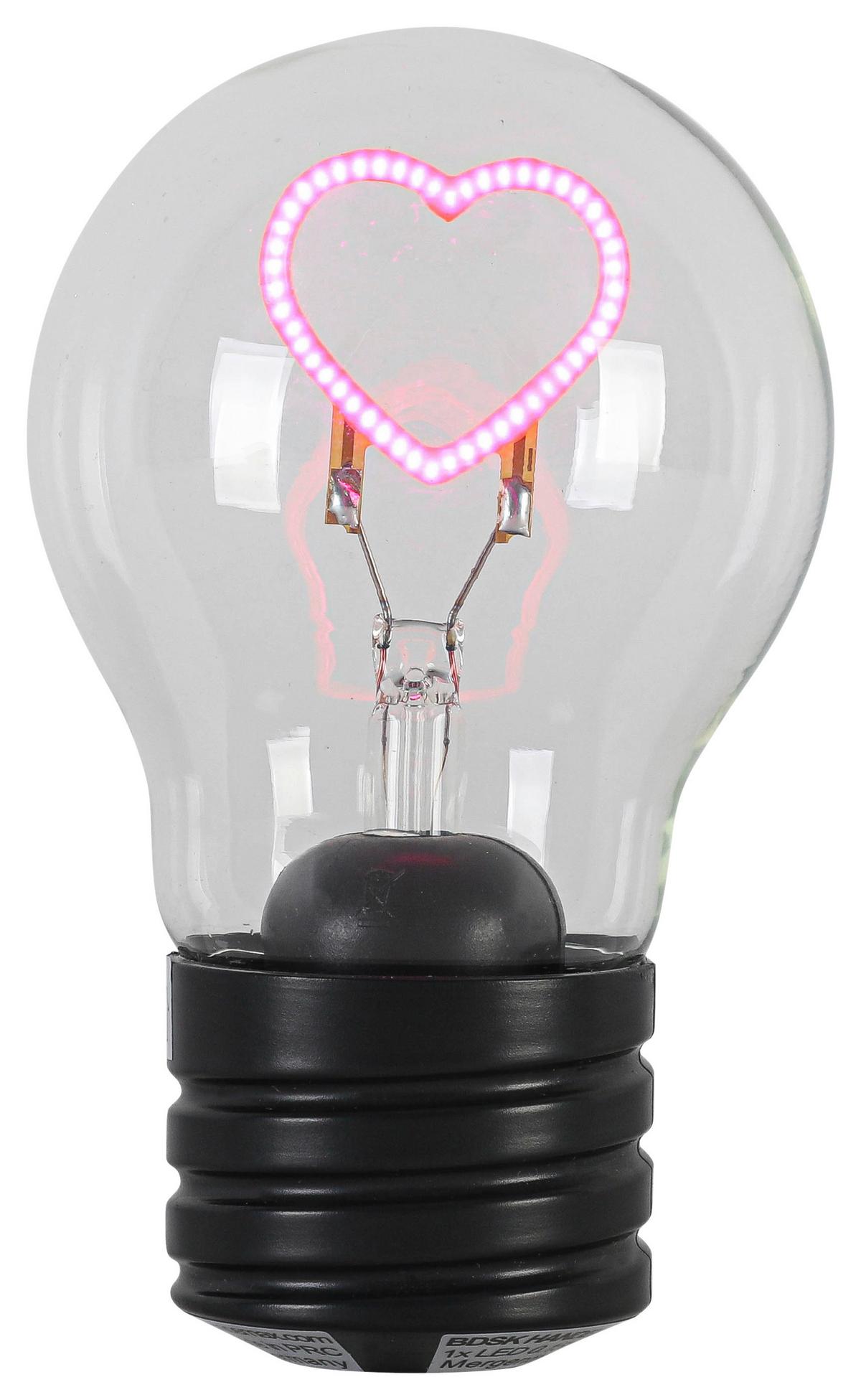 Led Dekorativna Svjetiljka Birni - prozirno/crna, Moderno, staklo/metal (7/12cm) - Mömax