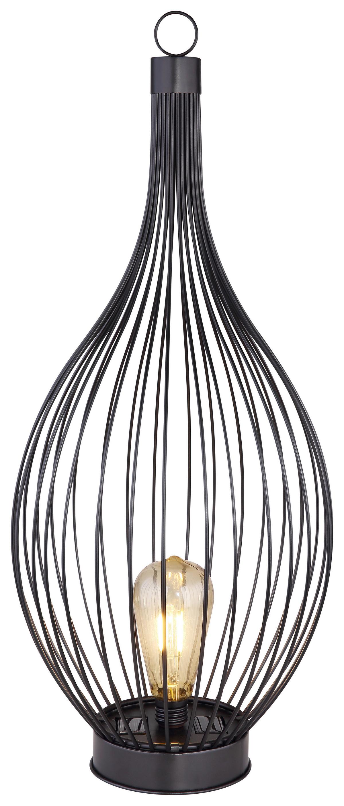 Solarna Svetilka Solar, S Sijalko - črna, Trend, kovina/umetna masa (25/57cm) - Globo