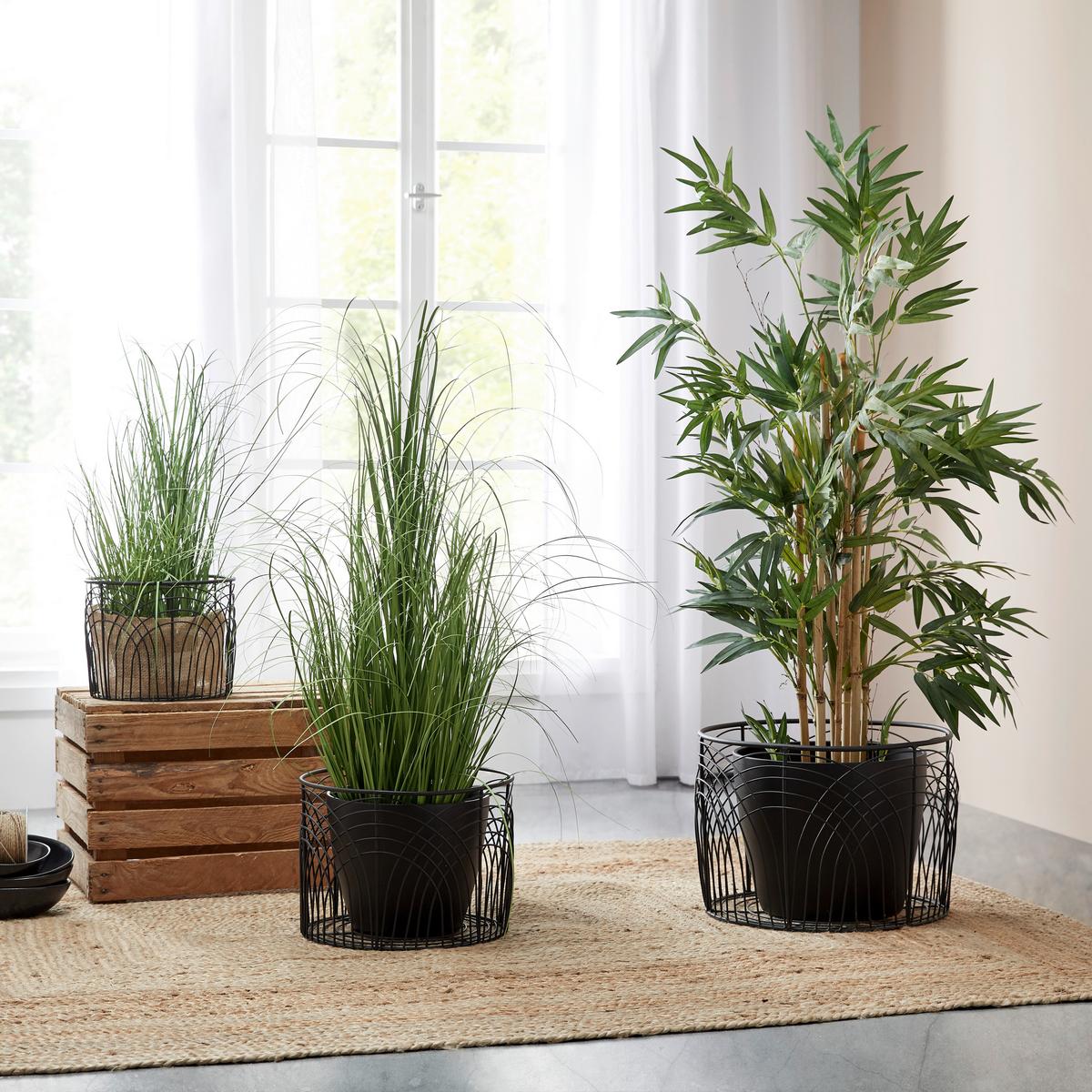 Kosár Mira - fekete, Modern, fém (33/24cm) - Premium Living