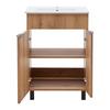 WASTAFELCOMBINATIE NAPOLI -EXKLUSIV- - Wit/Zwart, Modern, Houtcomposiet/Metaal (60/78/45cm) - Mömax