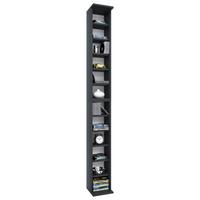 CD-Regal Bigol in Schwarz, B: 21 cm - Schwarz, Basics, Holzwerkstoff (21/183/20cm) - MID.YOU