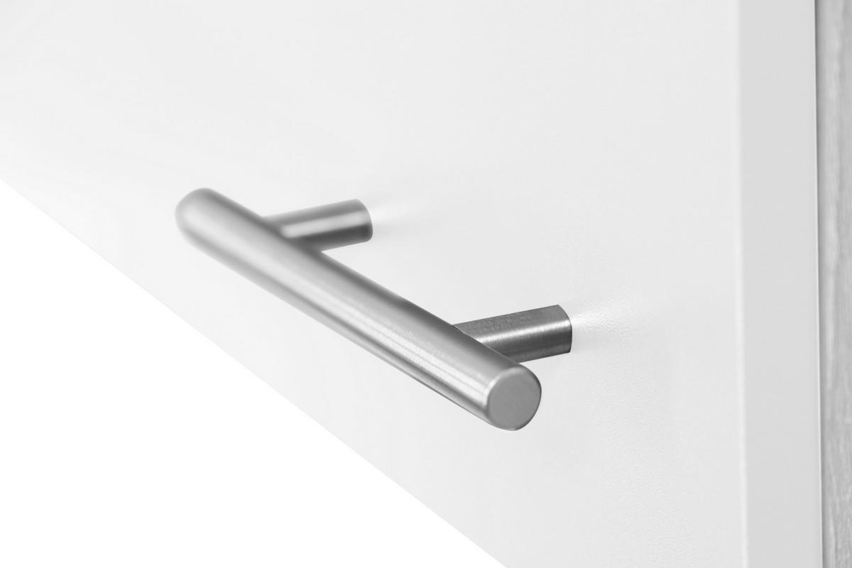 Majhna Kuhinja Z Aparati Merle, 100cm - srebrne barve/barve hrasta, Basics, kovina/leseni material (100cm) - Respekta