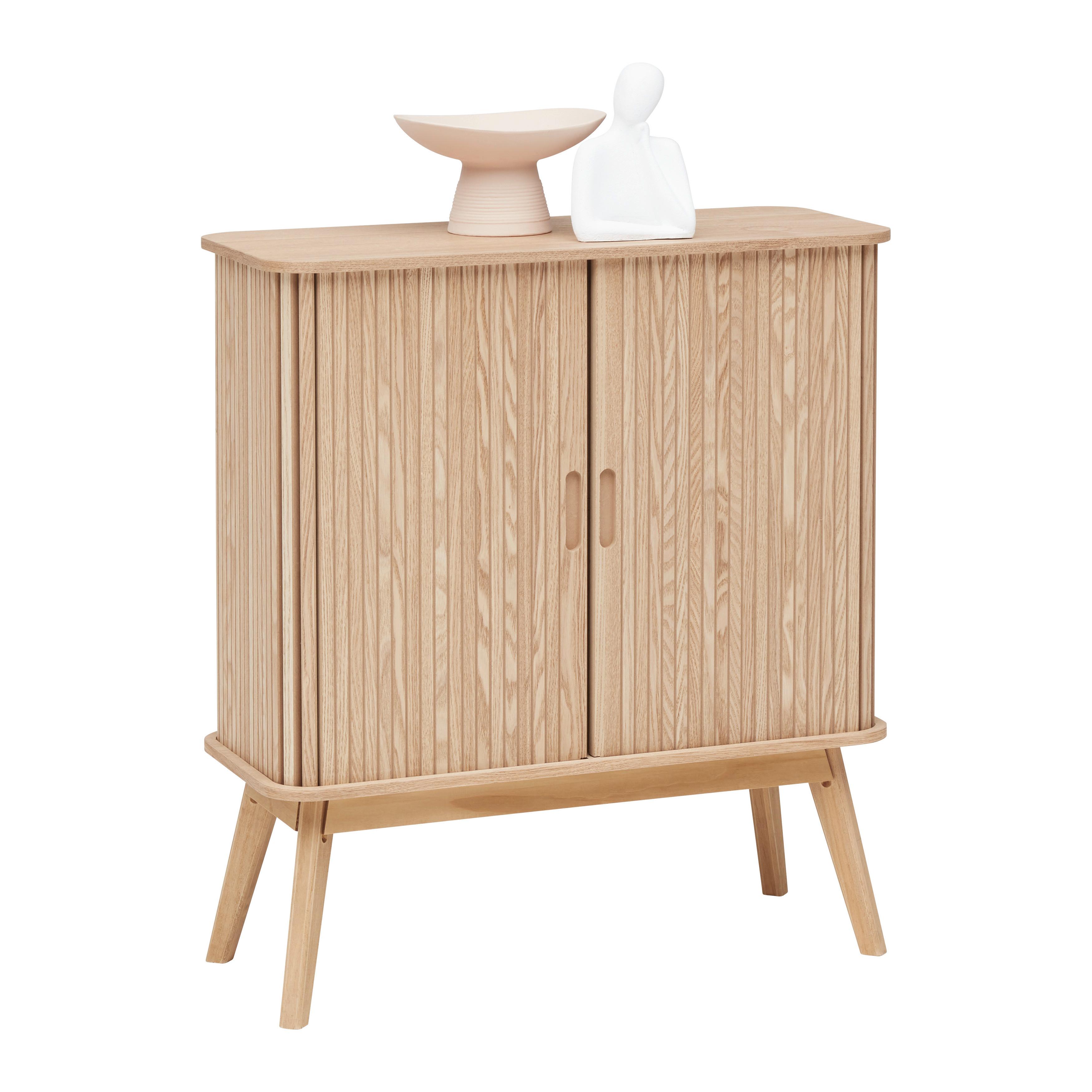 BYRÅ SKANDY - naturfärgad, Modern, trämaterial/trä (70/80/30cm) - Premium Living