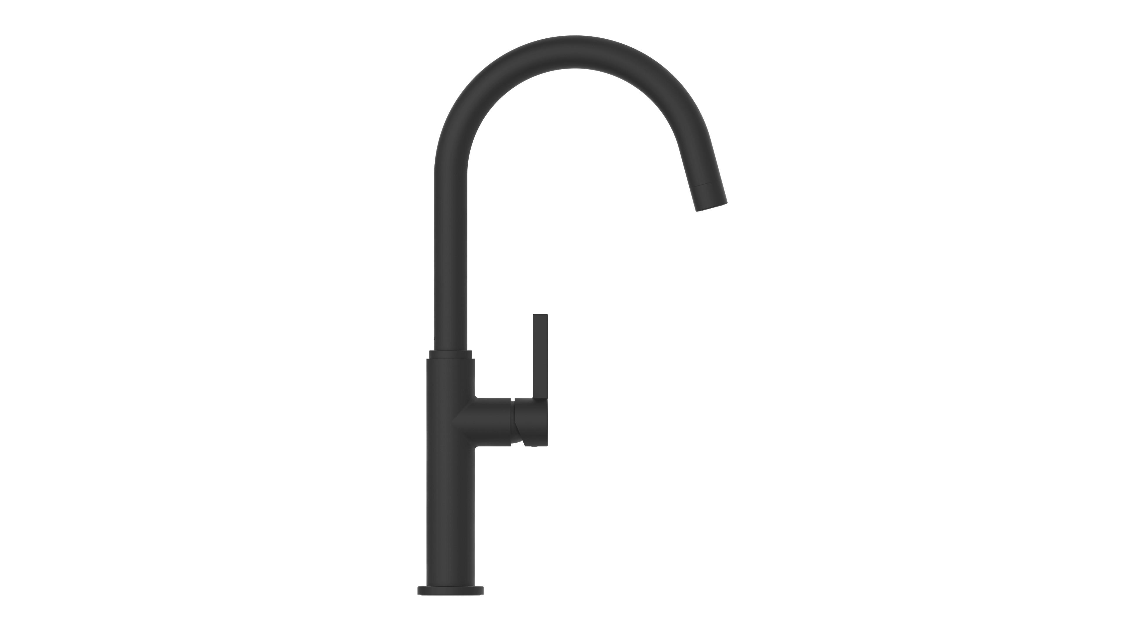Küchenarmatur Sistant Glasglow in Schwarz - Schwarz, Basics, Metall (41cm) - Sistant