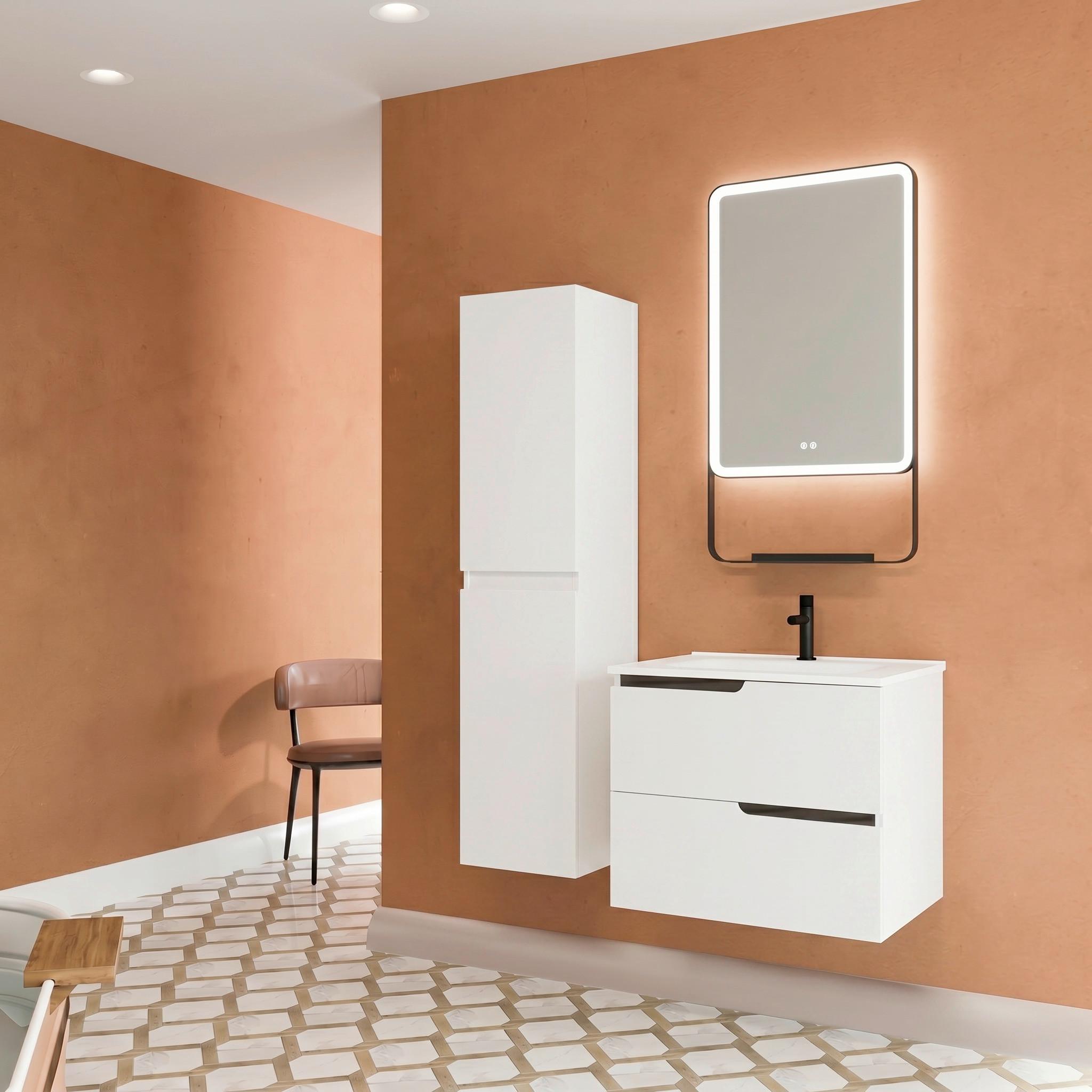 Element Ispod Umivaonika Winter - bijela/antracit, Moderno, drvni materijal (60/51/46cm)