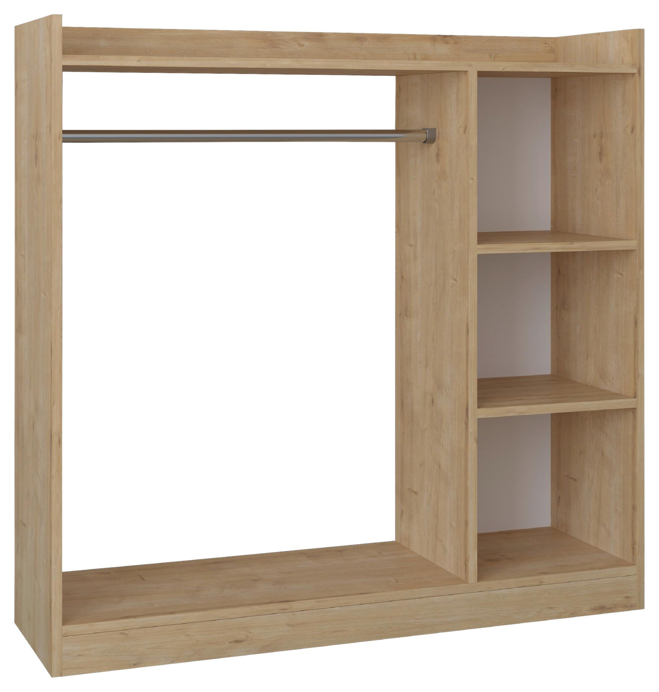 KLEIDERSCHRANK PALOSA M - Honigeiche, Design, Holzwerkstoff (124/120/35cm) - MID.YOU