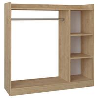Omara Za Oblačila Palosa M, Barva Hrasta - medeni hrast, Design, leseni material (124/120/35cm) - MID.YOU