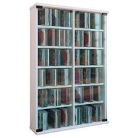Regal Roma Bela, 60 Cm - bela, Basics, steklo/leseni material (60/92/18cm) - MID.YOU