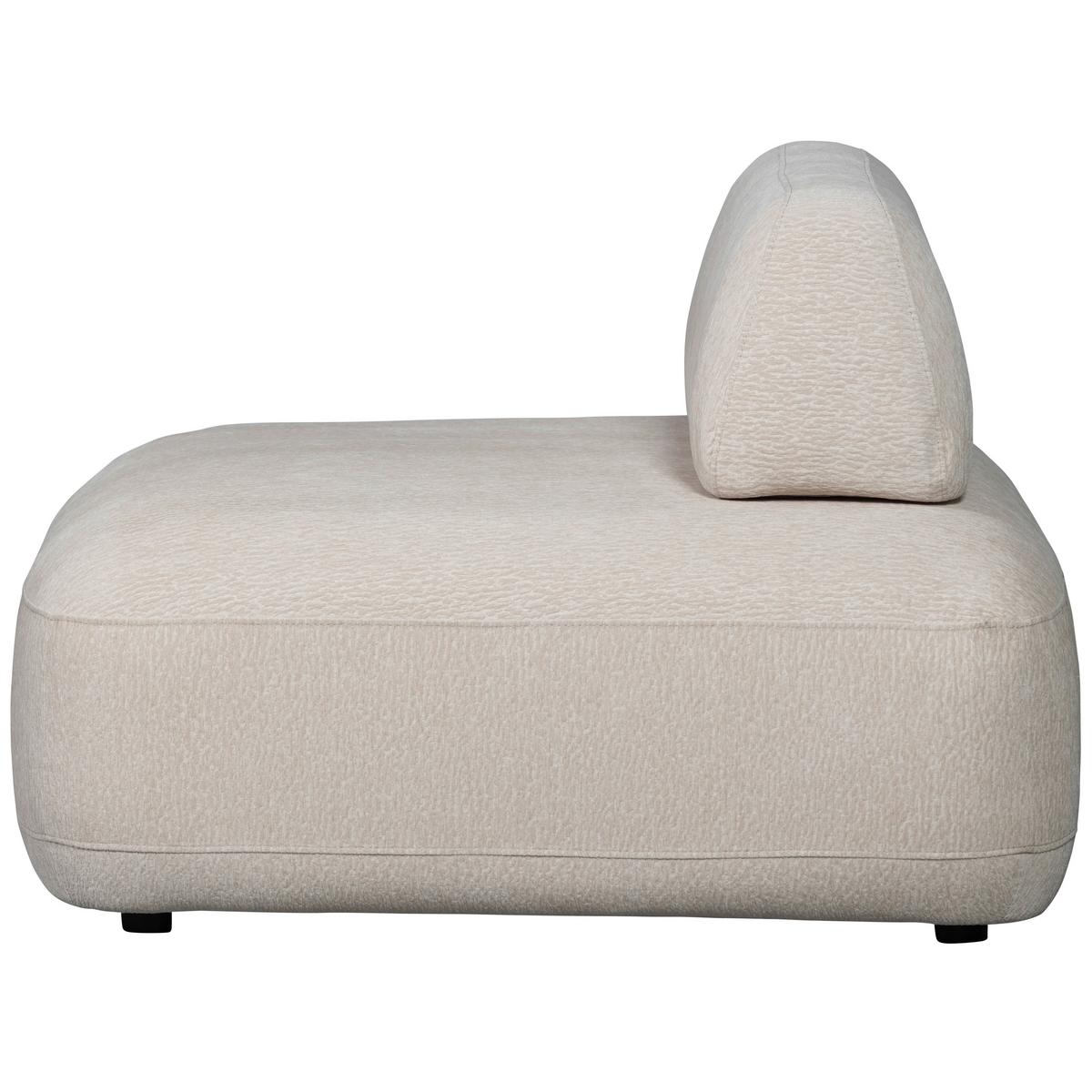 Sessel Sterck Sandfarben - Sandfarben/Schwarz, Design, Kunststoff/Textil (100/70/116cm) - Livetastic
