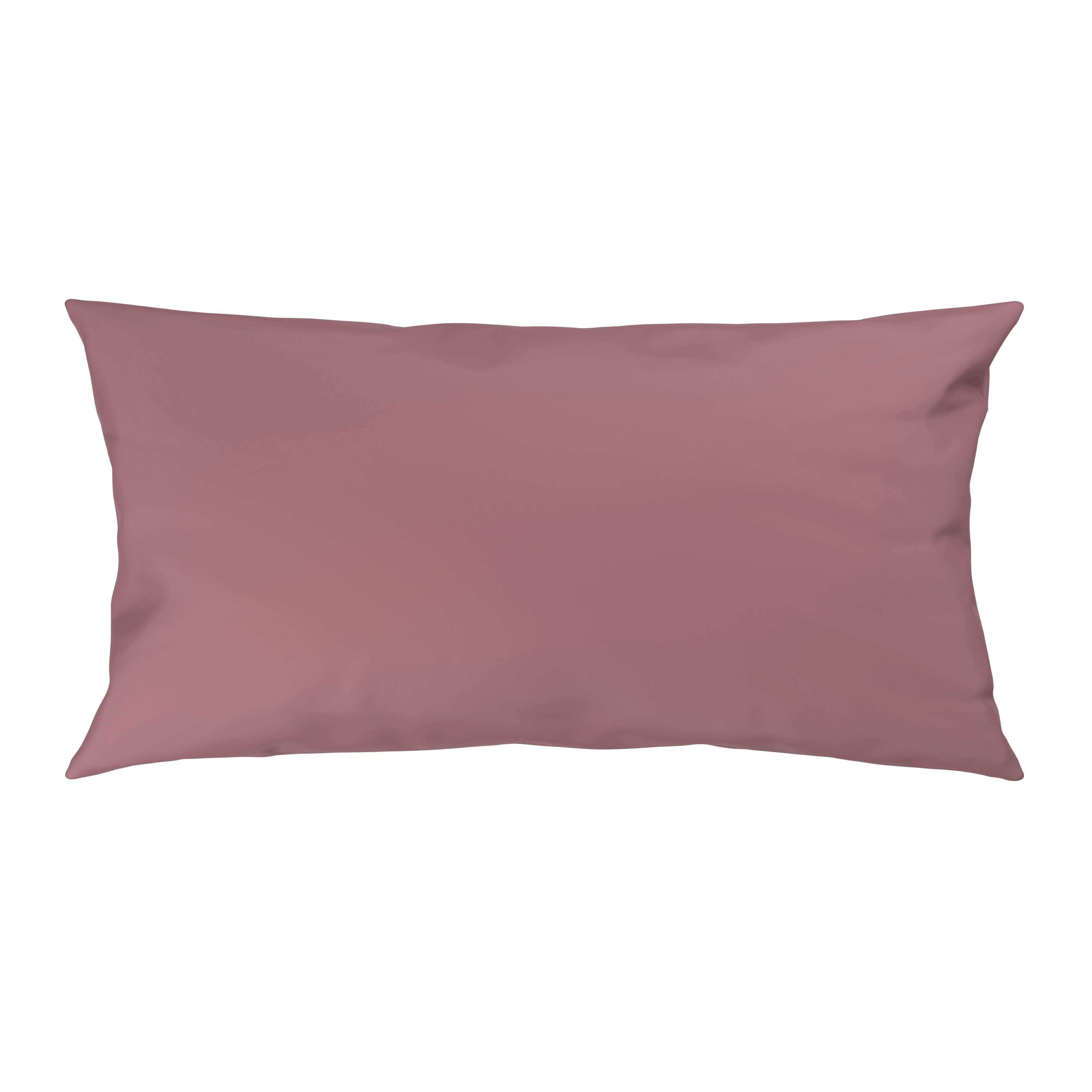 Kissenhülle Xenia Uni Mauve ca. 40x80cm - Mauve, MODERN, Textil (40/80cm) - Premium Living
