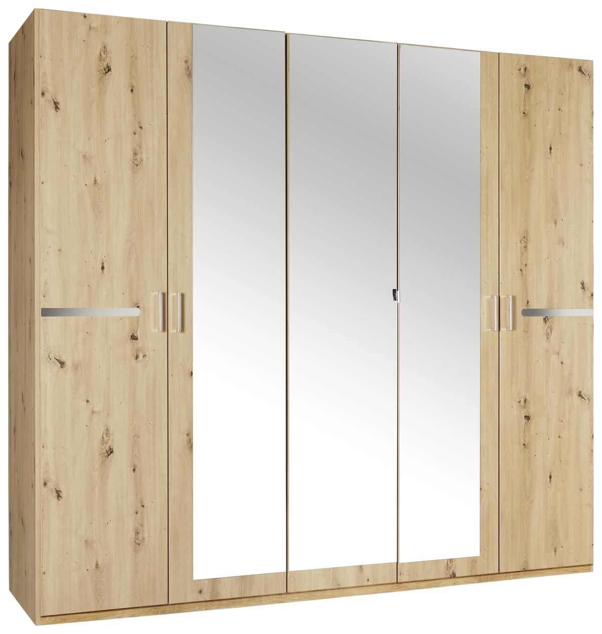 Schlafzimmer in Eichefarben, 4-teilig - Eichefarben, KONVENTIONELL, Holzwerkstoff - Based