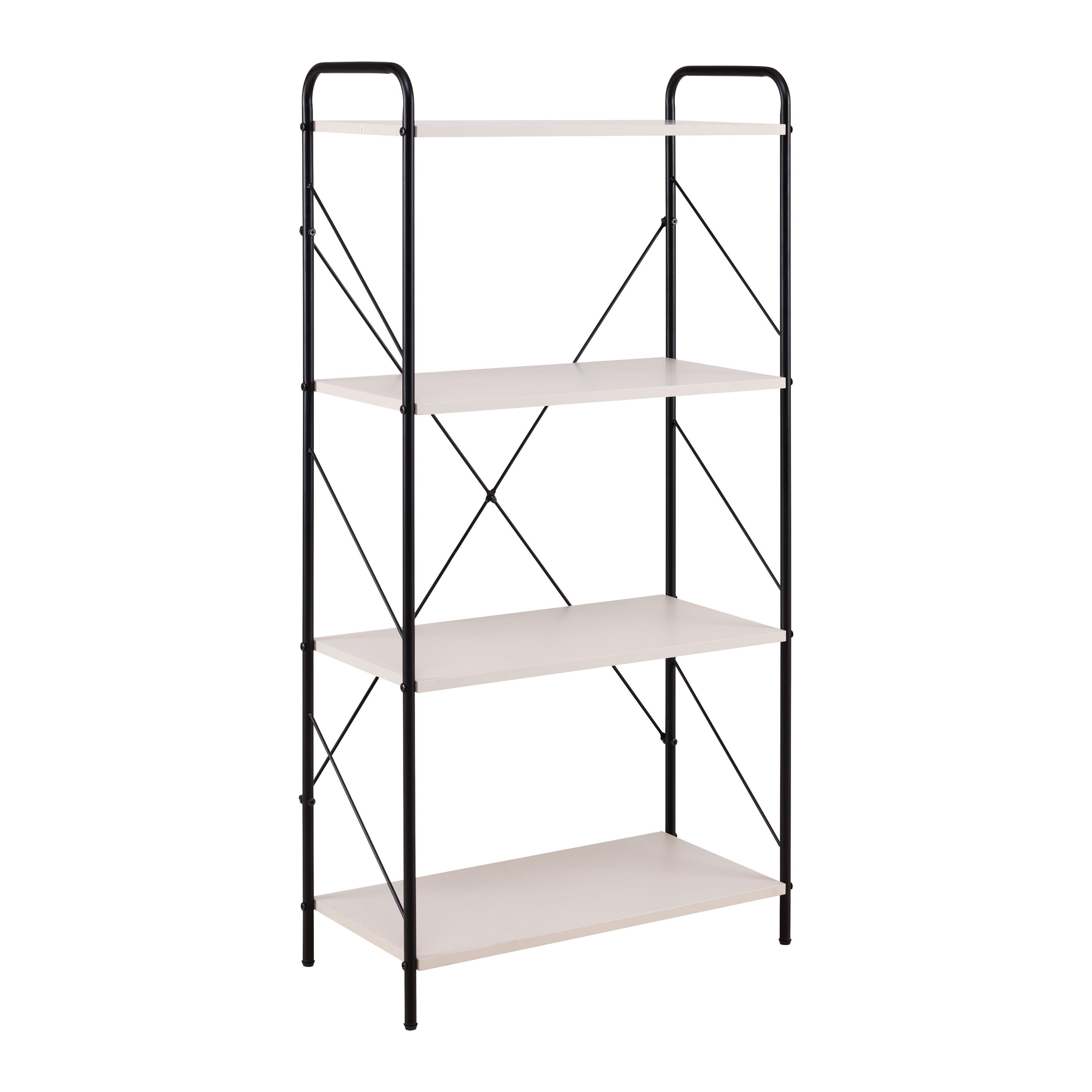 Polica Tom - kašmir/crna, Moderno, drvni materijal/metal (63.2/125/30cm) - Modern Living