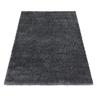 Hochflorteppich Brilliant Grau ca. 80x150cm - Grau, Basics, Textil (80/150cm)