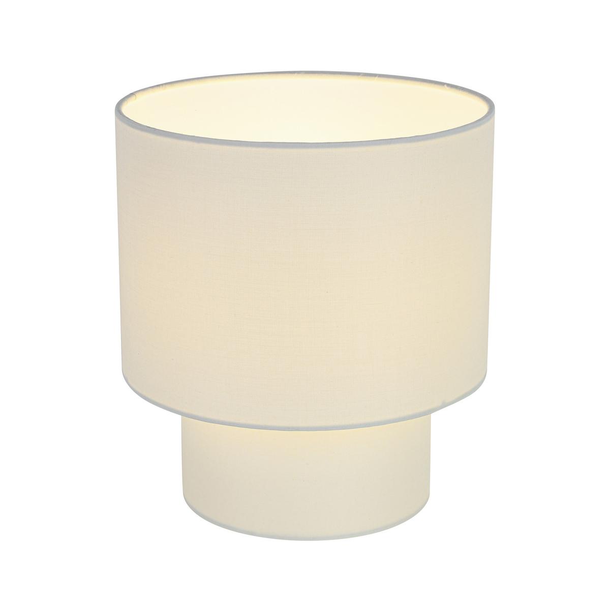 Namizna Svetilka Dhalia - krem barve/bela, Moderno, kovina/umetna masa (20/22cm) - Mömax